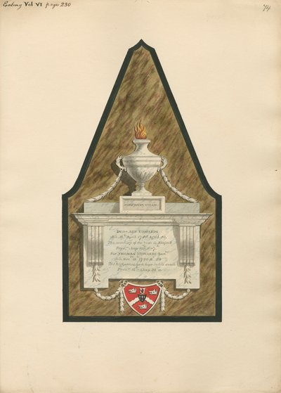 Mémorial à Dame Ann Edwards et Sir Thomas Edwards de l