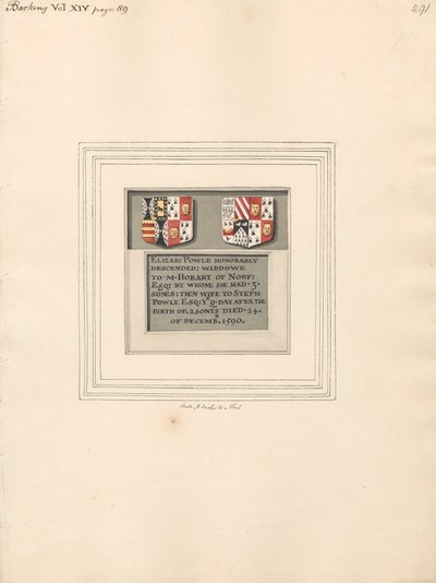 Mémorial à Elizabeth Powle de l