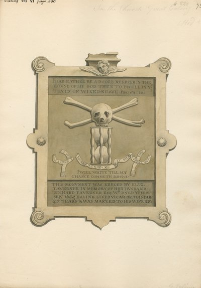 Mémorial à Richard Taverner de l