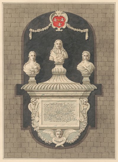 Mémorial à Sir John Benett et ses épouses Elizabeth et Bridget de l