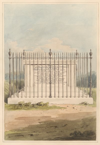 Les environs de Londres : Tombe de George Earl de Macartney, du cimetière de l
