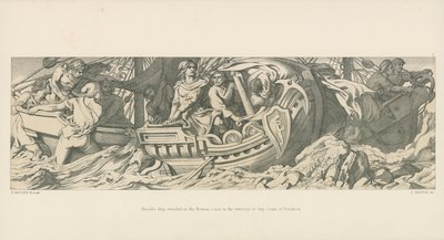 Le navire de Harold échoué sur la côte normande, dans le territoire de Guy, comte de Ponthieu - Daniel Maclise