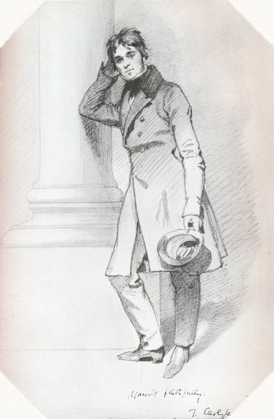 Portrait de Thomas Carlyle, historien et philosophe, vers 1830 - Daniel Maclise