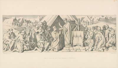 La veille de la bataille. Observance pieuse des Normands - Daniel Maclise