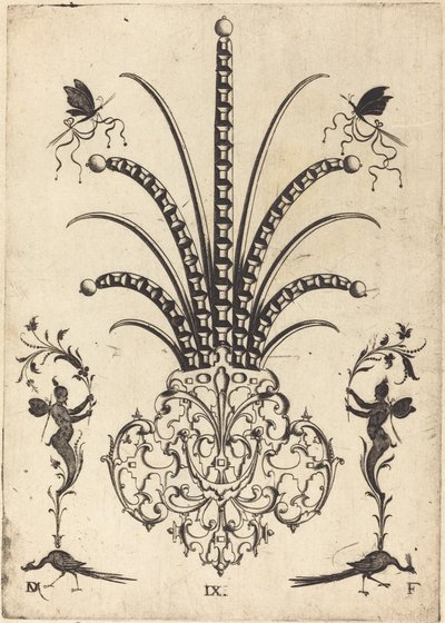 Broche avec Pierres de Table, Papillons en Haut, et Paons et Hermès en Bas - Daniel Mignot