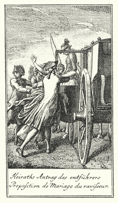 Proposition de mariage du ravisseur - Daniel Nikolaus (after) Chodowiecki