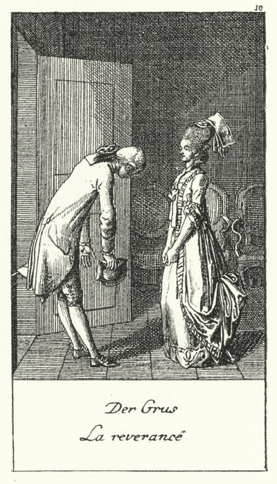 La Salutation (gravure) - Daniel Nikolaus (after) Chodowiecki