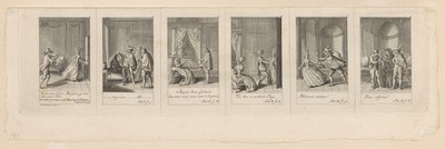 Feuilles 1 à 6 du « Mariage » de Figaro - Daniel Nikolaus Chodowiecki