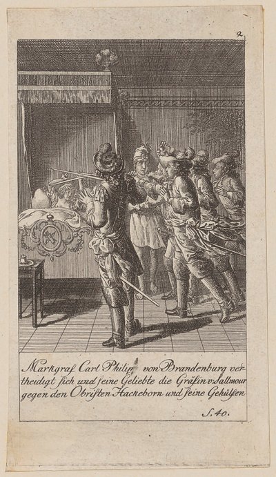 Feuille 2 de la série « Histoire du Brandebourg » - Daniel Nikolaus Chodowiecki