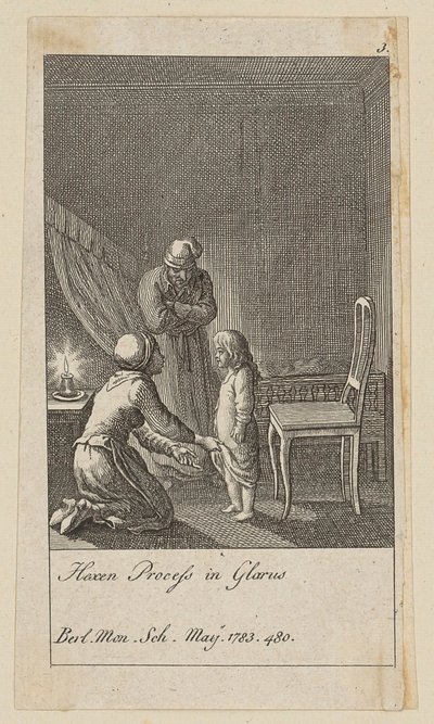 Planche 3 de la série « Folies de la mode » - Daniel Nikolaus Chodowiecki