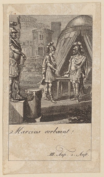 Feuille 5 pour le « Coriolan » de Shakespeare - Daniel Nikolaus Chodowiecki