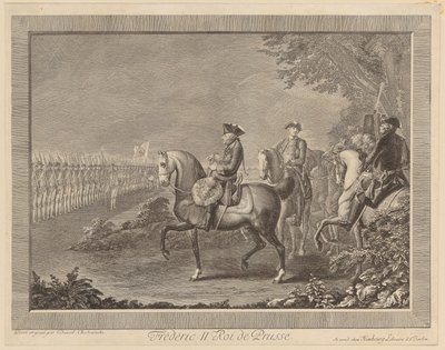 Le roi Frédéric II de Prusse, parade de la garde à Potsdam - Daniel Nikolaus Chodowiecki