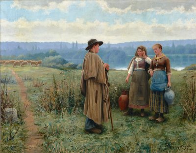 Un moment de détente - Daniel Ridgway Knight