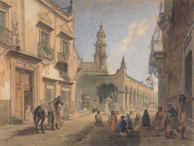 Scène de rue mexicaine - Aguascalientes - Daniel Thomas Egerton