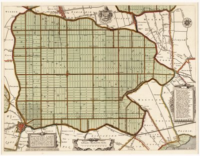 Beemsterlants Caerte, Carte historique de Beemster, Pays-Bas - Daniël van Breen