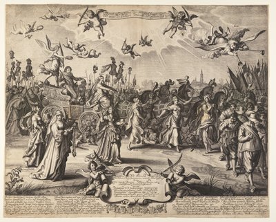 La voiture triomphale du prince Hendrik d