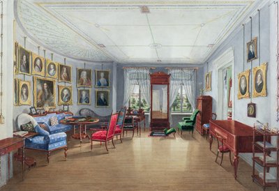 Intérieur de la galerie de la salle de dessin, c.1835 - Danish School