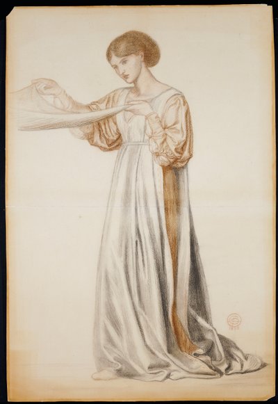 Étude pour un porteur de cercueil dans "Le Rêve de Dante", 1873 - Dante Gabriel Charles Rossetti