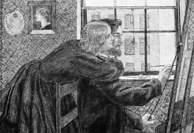 Fanny Cornforth et G.P. Boyce - Dante Gabriel Charles Rossetti