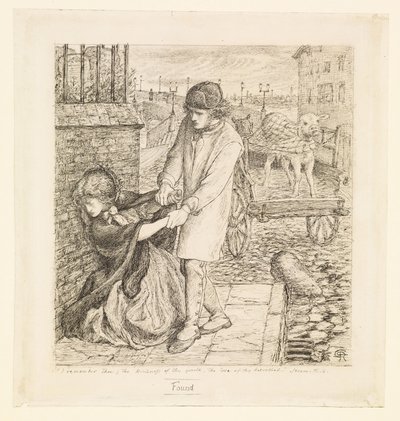 Trouvé - Étude de composition - Dante Gabriel Rossetti