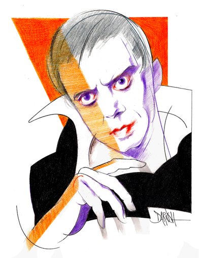 Carmelo Bene (dessin numérique au crayon de couleur) - Dariush Radpour