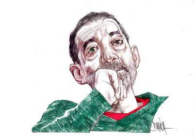 Emanuele Trevi, 2021 (dessin numérique au crayon de couleur) - Dariush Radpour