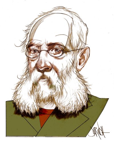 Ferdinand Petruccelli de Gattina , 2016 (dessin numérique au crayon de couleur) - Dariush Radpour