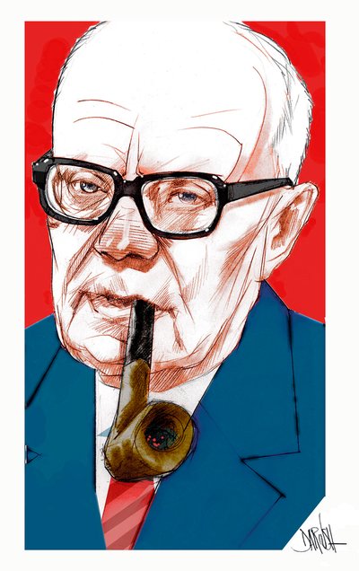Sandro Pertini, 2022 (dessin numérique au crayon de couleur) - Dariush Radpour