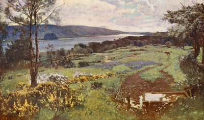 La Clyde, montrant le rocher de Dumbarton - David (after) Murray