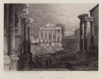 Rome, le Forum - David (after) Roberts