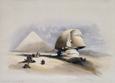 Vue de la Nécropole de Gizeh, gravure d