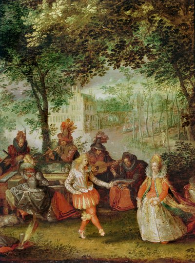 Le parti à la campagne ... - David (attr.) Vinckeboons