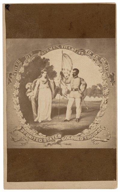 "Plutôt mourir libres que vivre esclaves", v. 1864 (impression) - David Bustill Bowser