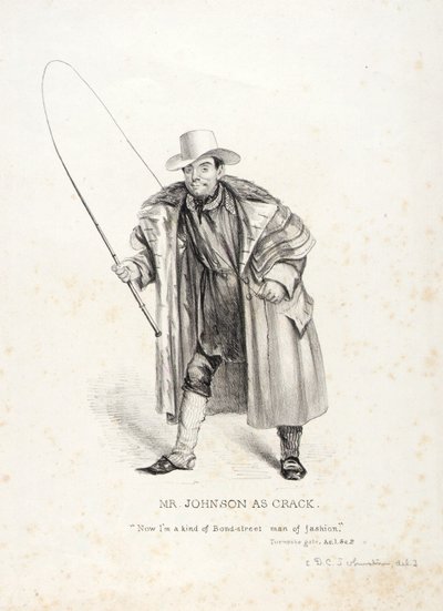 M. Johnson dans le rôle de Crack - David Claypoole Johnston