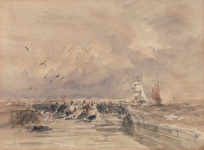 Jetée de Dieppe, Brise raide - David Cox