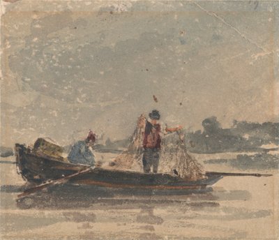Pêcheurs tirant un filet - David Cox