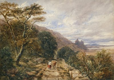 Chemin de campagne menant au château de Harlech, 1842 - David Cox the elder