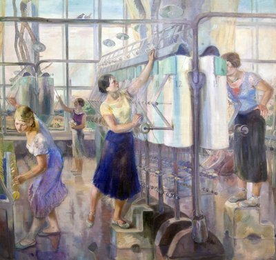 Le plan quinquennal - Atelier de femmes à l