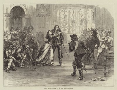 Scène de Charles Ier au Lyceum Theatre - David Henry Friston