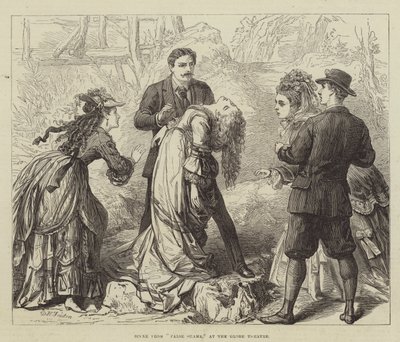 Scène de La fausse honte, au Globe Theatre - David Henry Friston