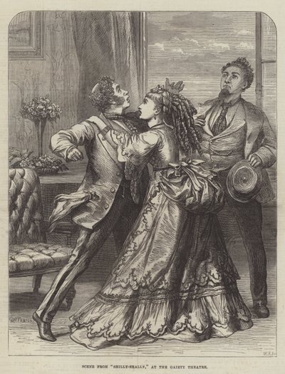 Scène de Shilly-Shally, au théâtre Gaiety - David Henry Friston