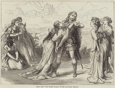 Scène de The Wicked World, au Haymarket Theatre - David Henry Friston