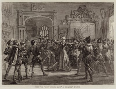 Scène de Twixt Axe and Crown, au Queen
