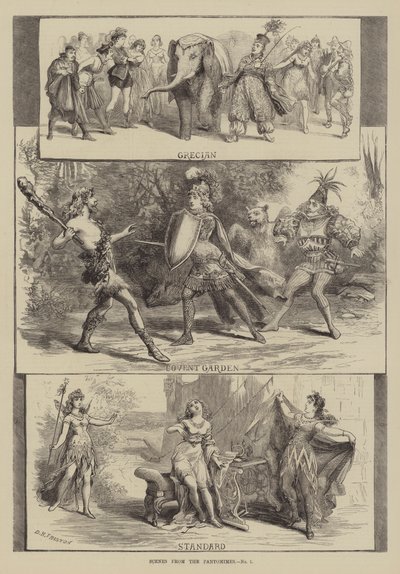 Scènes des pantomimes - David Henry Friston