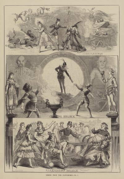Scènes des pantomimes - David Henry Friston