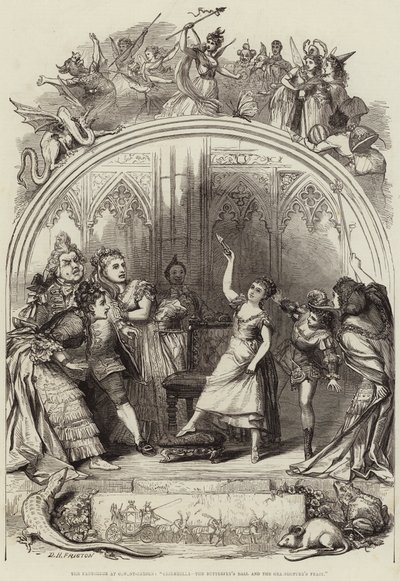 La Pantomime à Covent-Garden, Cendrillon, le Bal des Papillons et la Fête des Sauterelles - David Henry Friston