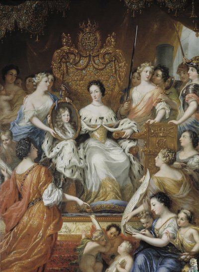 Allégorie du gouvernement de tutelle de la reine veuve Hedvig Eleonora - David Klöcker Ehrenstrahl