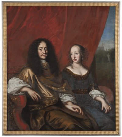 Gustave Adolphe, 1633-1695, duc de Mecklembourg-Güstrow. Magdalena Sibylla, 1631-1719, originaire du Holstein - David Klöcker Ehrenstrahl