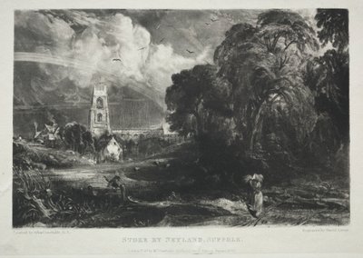 Divers sujets de paysage, caractéristiques du paysage anglais...Stoke by Neyland, Suffolk, 1830 - David Lucas