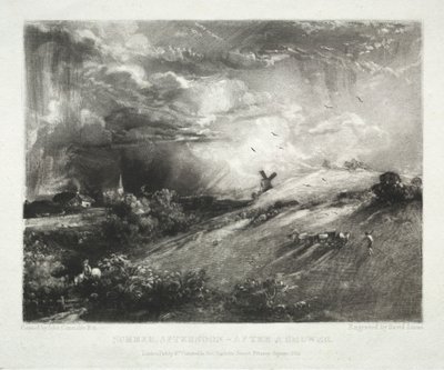 Divers sujets de paysage, caractéristiques du paysage anglais...Après-midi d